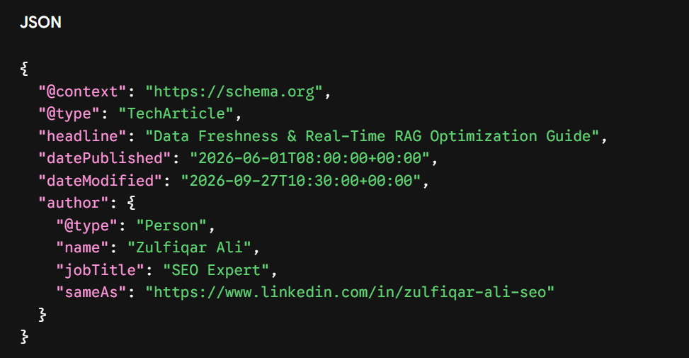 Implement Timestamp-Driven Schema Markup