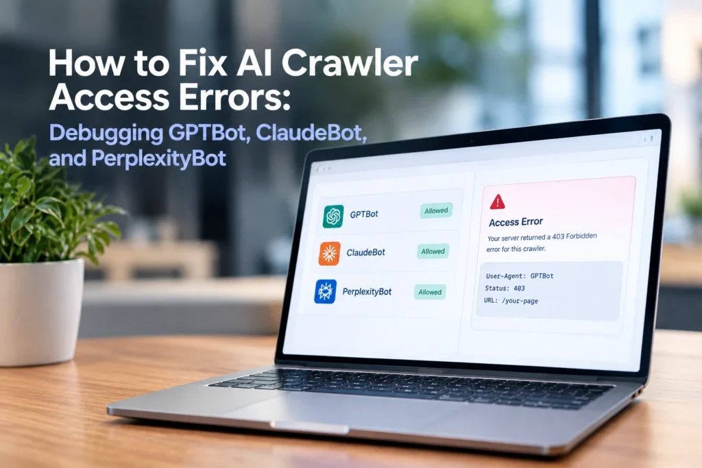 How to fix AI crawler access errors for GPTBot, ClaudeBot, and PerplexityBot