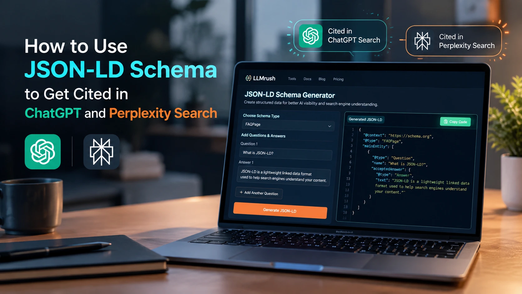 How to Use JSON-LD Schema to Get Cited in ChatGPT and Perplexity Search